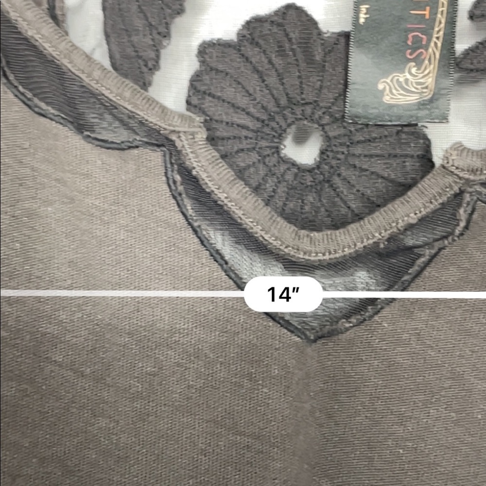 Free People New Romantics lace long sleeve tee - Picture 5 of 6